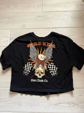 Born Dead Graphic Crop Tee
